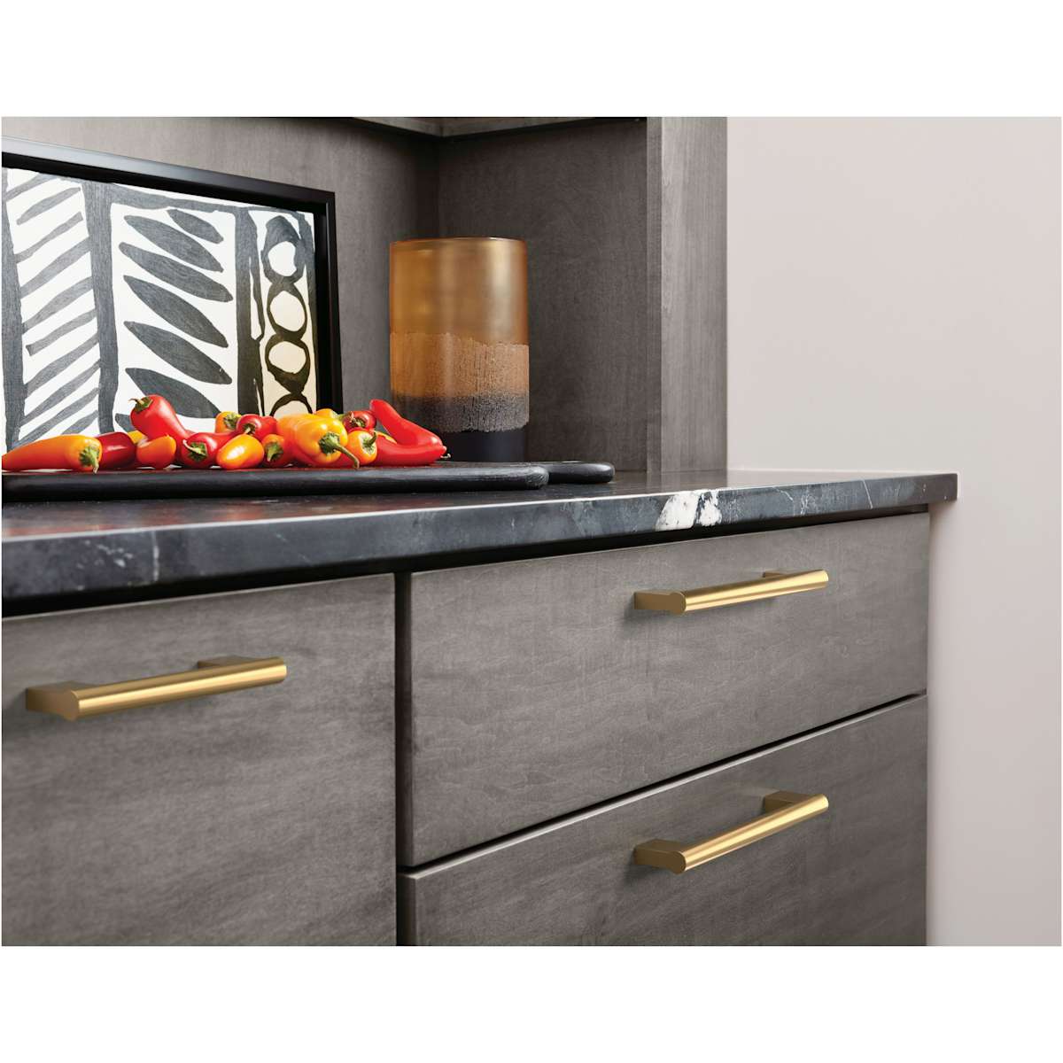 Amerock - BP36912G10 - Versa 3-3/4 Inch Center to Center Handle Cabinet Pull in Satin Nickel