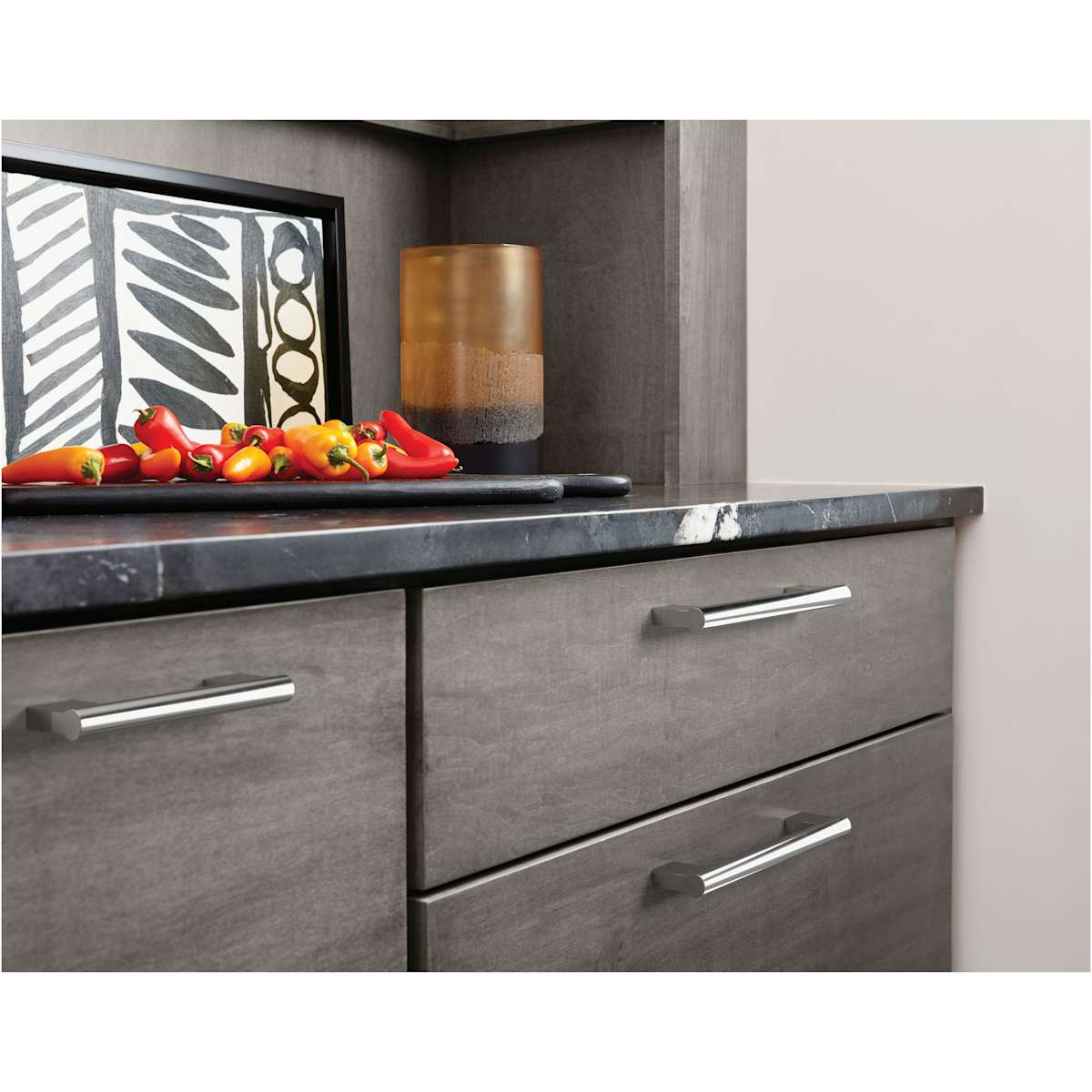 Amerock - BP36912G10 - Versa 3-3/4 Inch Center to Center Handle Cabinet Pull in Satin Nickel