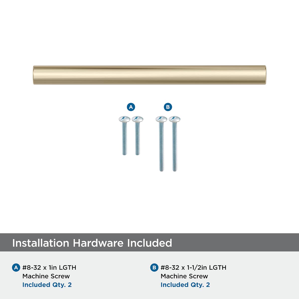 Amerock - BP36913FB - Versa 5-1/16 Inch Center to Center Handle Cabinet Pull in Matte Black
