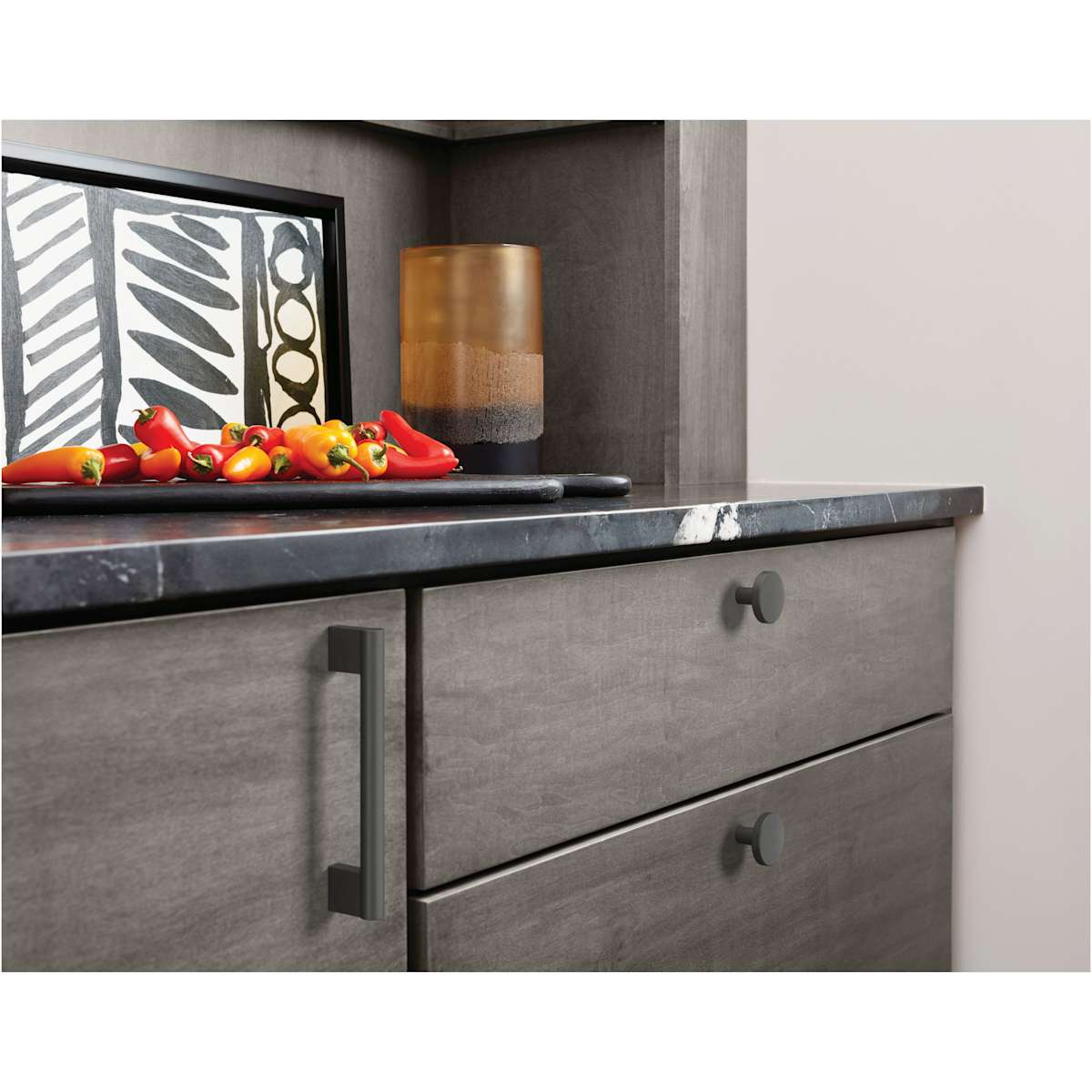 Amerock - BP36913FB - Versa 5-1/16 Inch Center to Center Handle Cabinet Pull in Matte Black