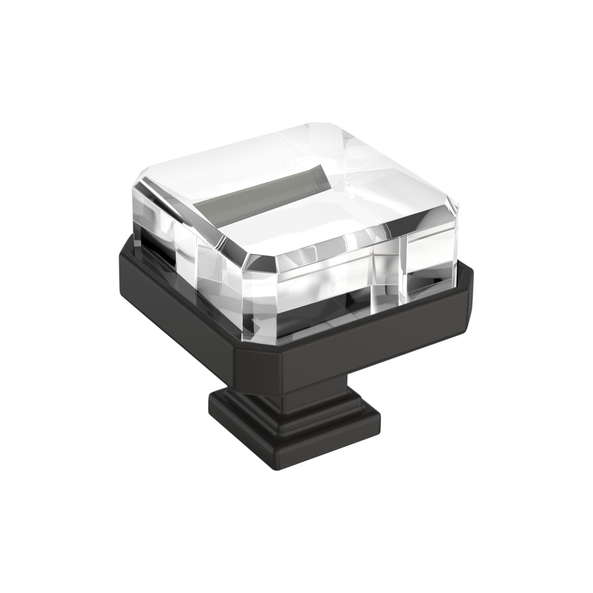 Glacio 1-3/8 Inch Square Cabinet Knob