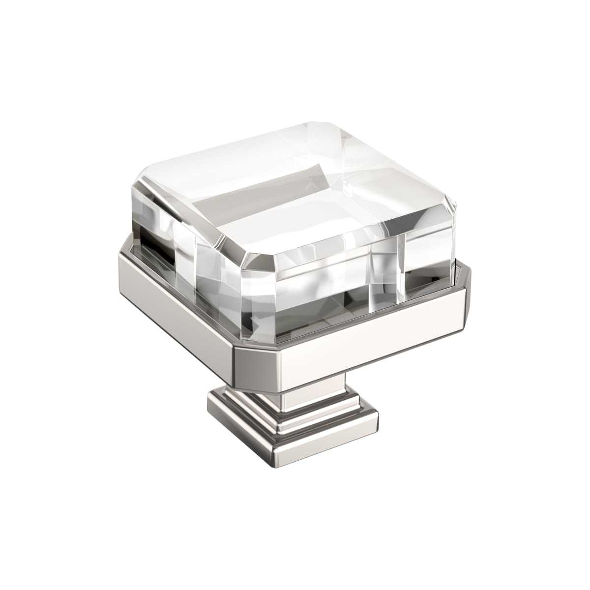 Glacio 1-3/8 Inch Square Cabinet Knob