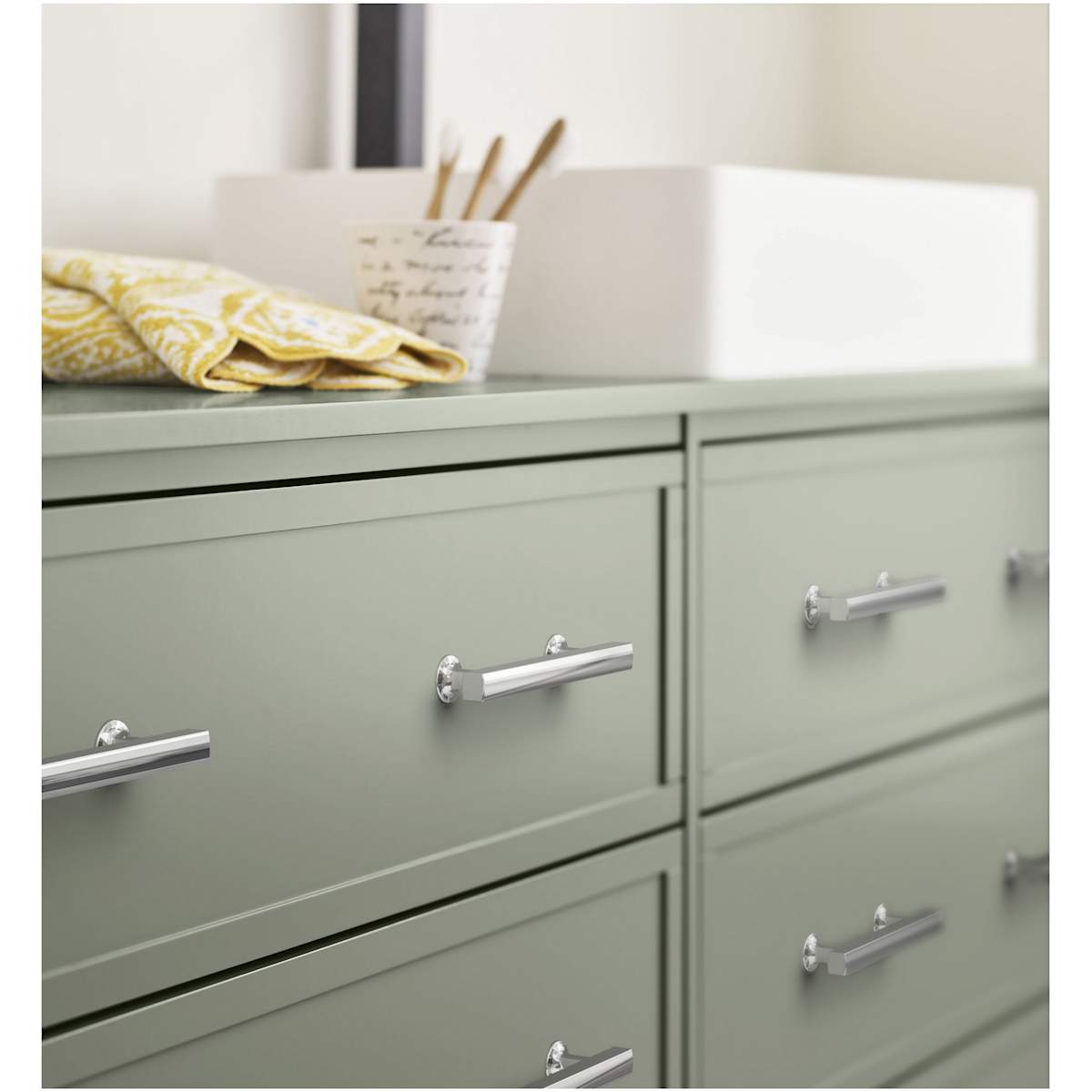 Amerock - BP3710426 - Everett 3-3/4 Inch Center to Center Bar Cabinet Pull in Polished Chrome