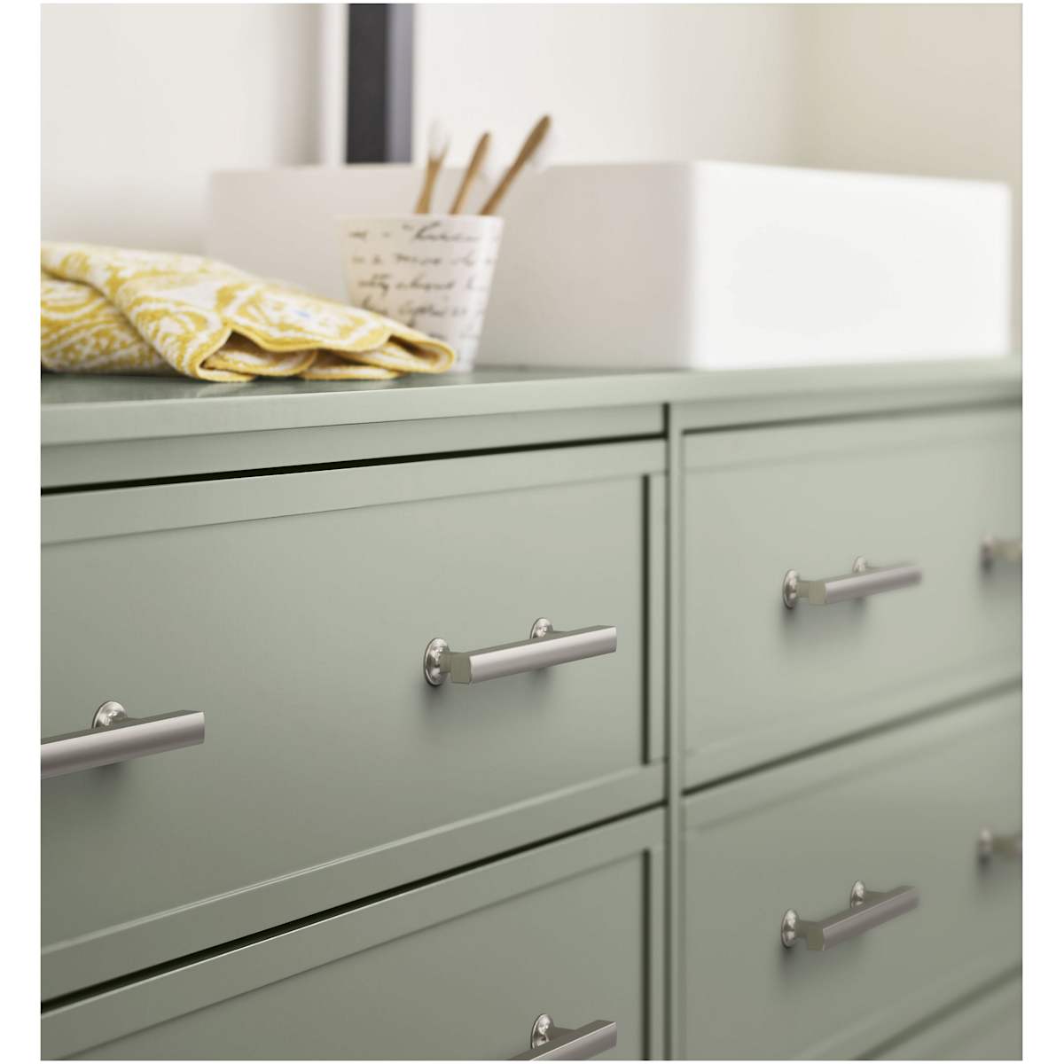 Amerock - BP3710426 - Everett 3-3/4 Inch Center to Center Bar Cabinet Pull in Polished Chrome