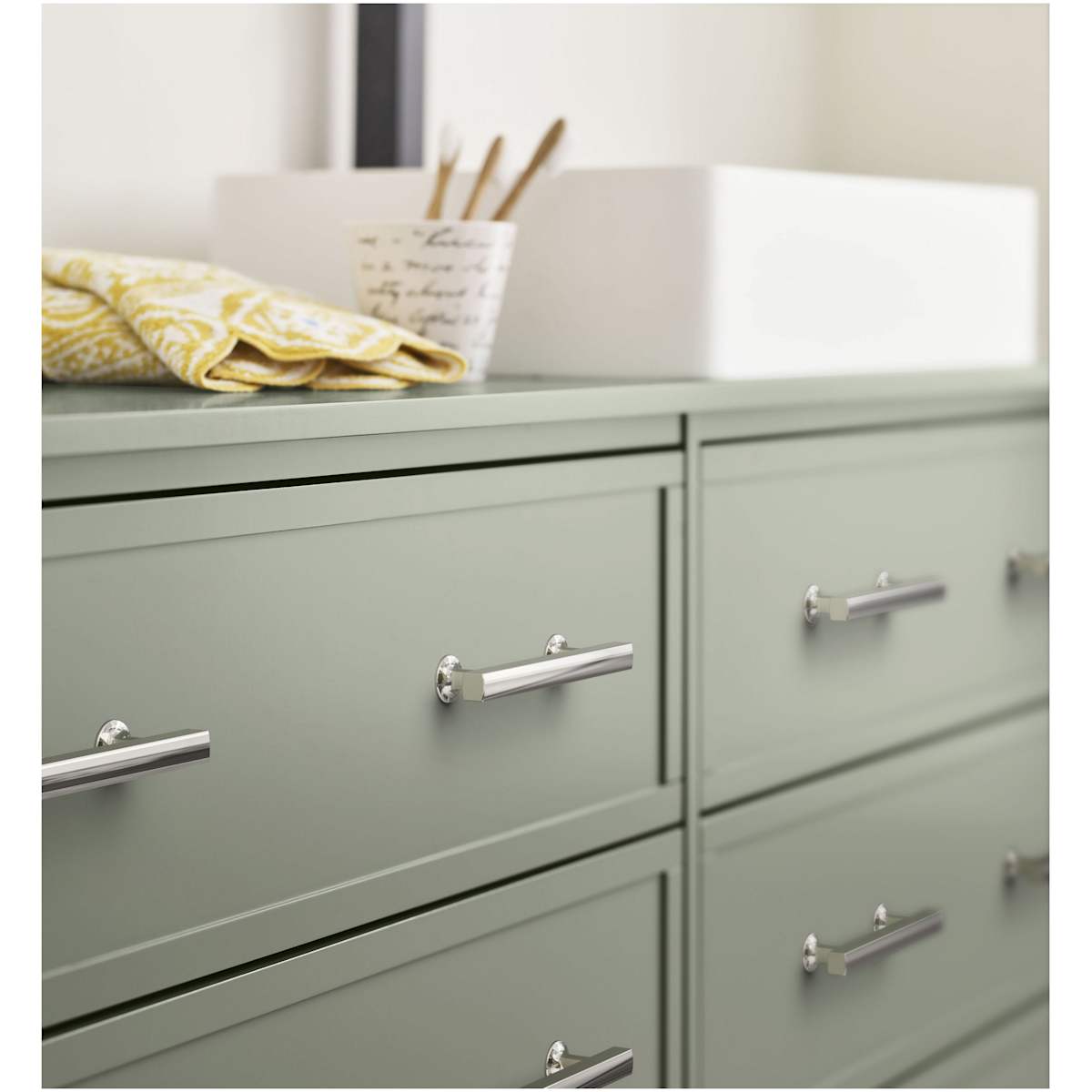 Amerock - BP3710426 - Everett 3-3/4 Inch Center to Center Bar Cabinet Pull in Polished Chrome