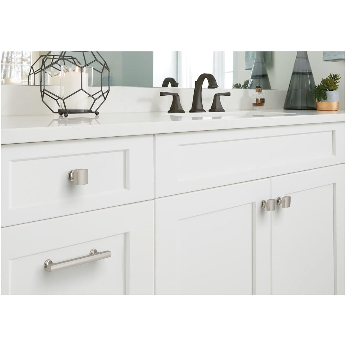 Amerock - BP37105MB - Everett 5-1/16 Inch Center to Center Bar Cabinet Pull in Matte Black