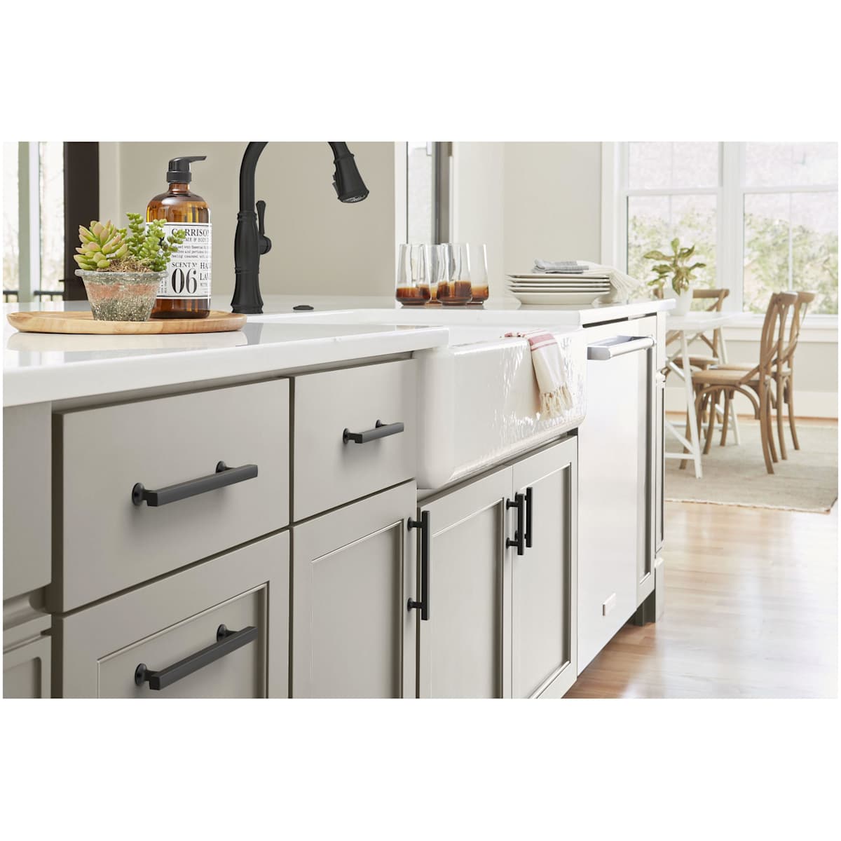 Amerock - BP37105MB - Everett 5-1/16 Inch Center to Center Bar Cabinet Pull in Matte Black