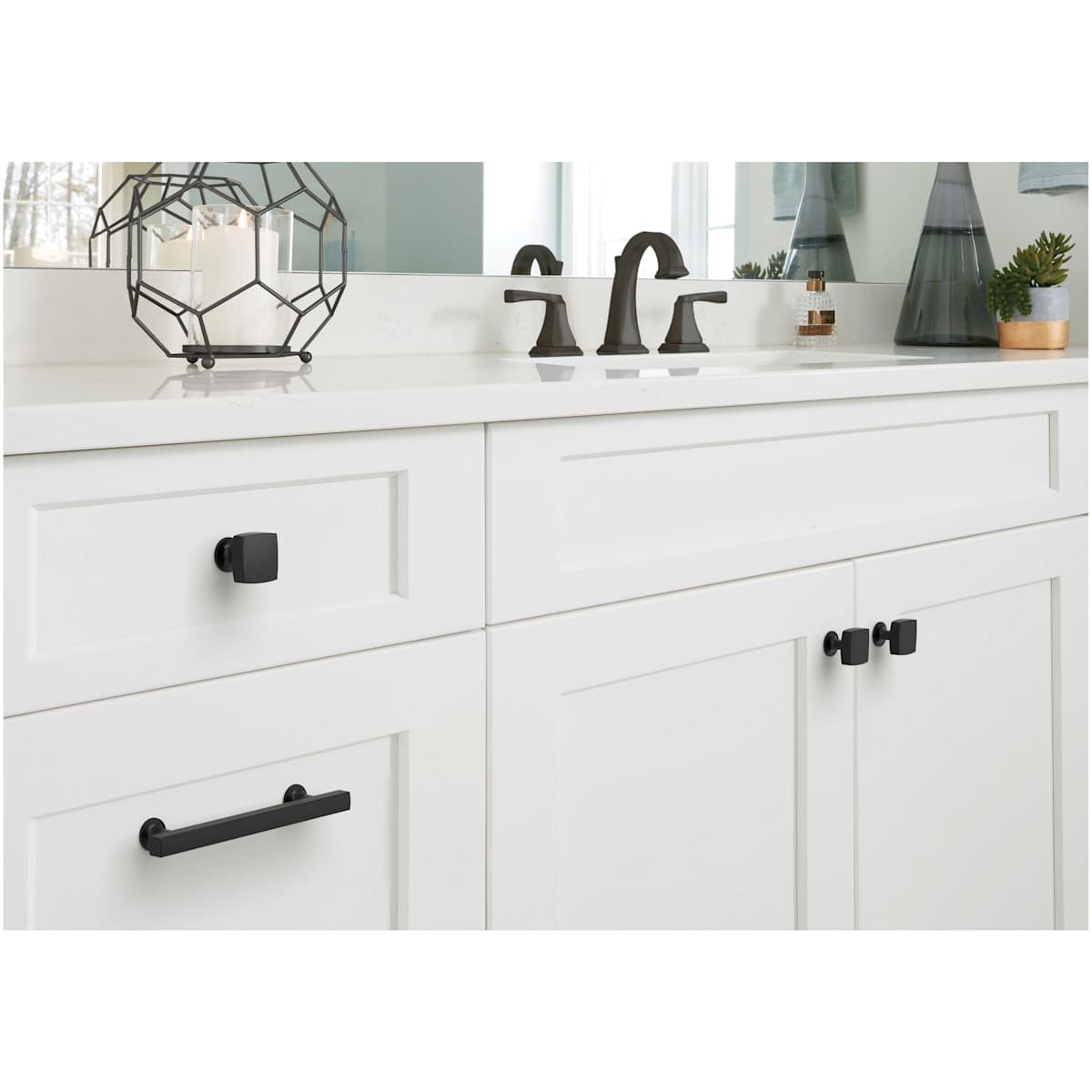 Amerock - BP37105MB - Everett 5-1/16 Inch Center to Center Bar Cabinet Pull in Matte Black