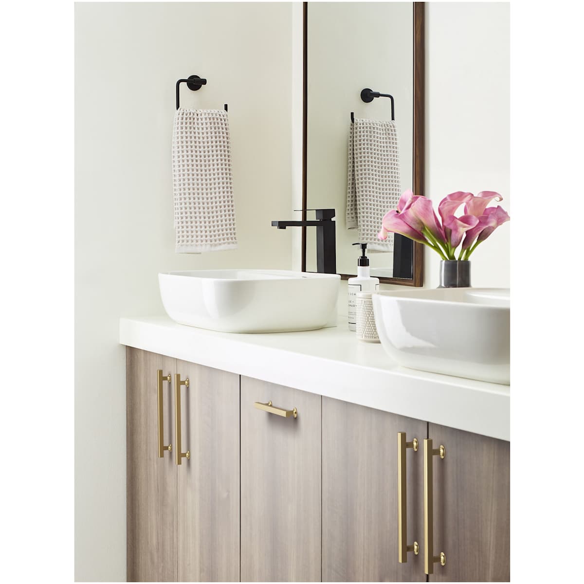 Amerock - BP37106BBZ - Everett 6-5/16 Inch Center to Center Bar Cabinet Pull in Golden Champagne
