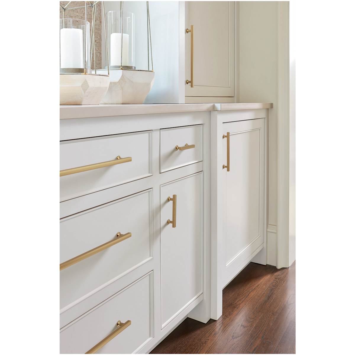 Amerock - BP37106BBZ - Everett 6-5/16 Inch Center to Center Bar Cabinet Pull in Golden Champagne