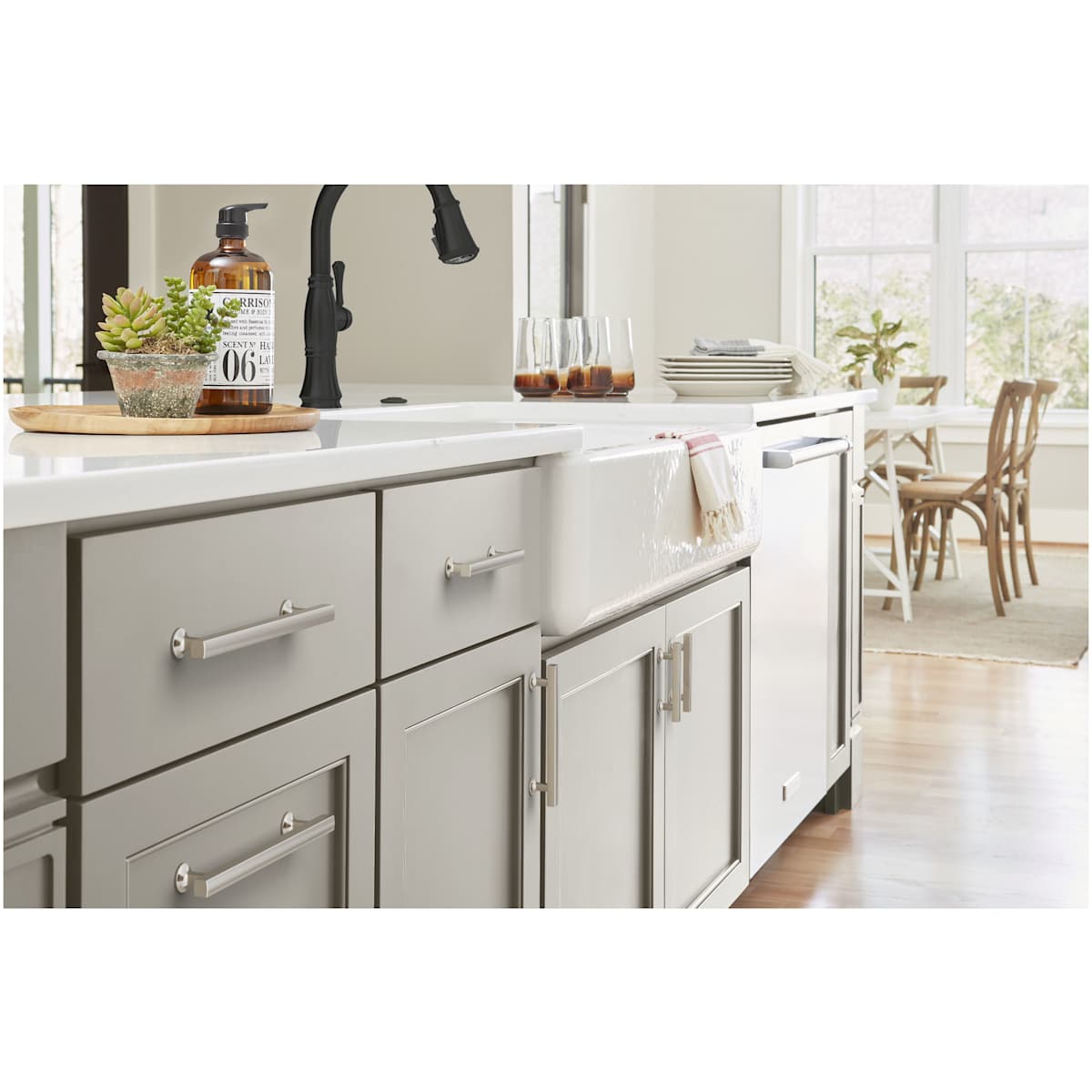 Amerock - BP37107CZ - Everett 7-9/16 Inch Center to Center Bar Cabinet Pull in Champagne Bronze