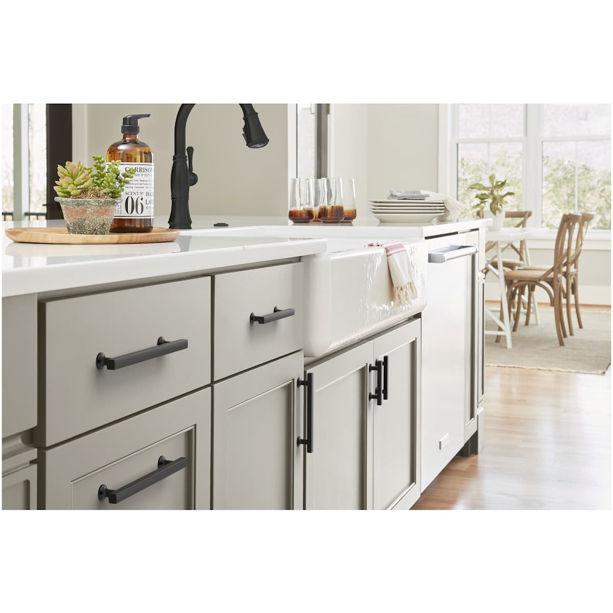 Amerock - BP37107CZ - Everett 7-9/16 Inch Center to Center Bar Cabinet Pull in Champagne Bronze