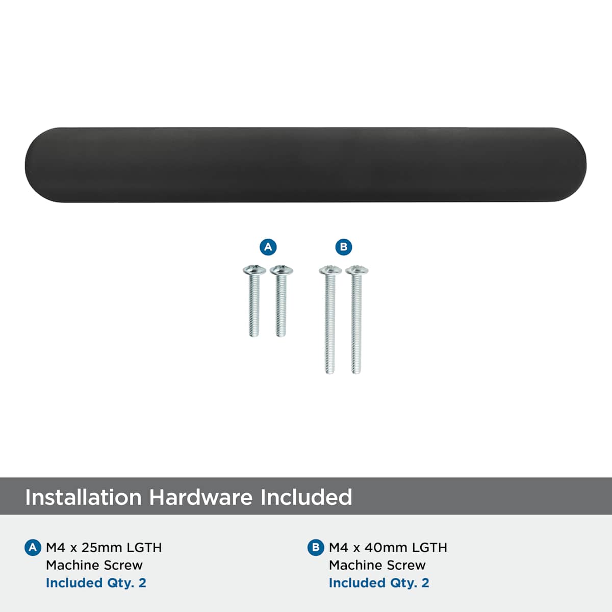 Amerock - BP37283BBN - Sonoma 11-5/16 Inch Center to Center Oval Cabinet Pull in Black Brushed Nickel
