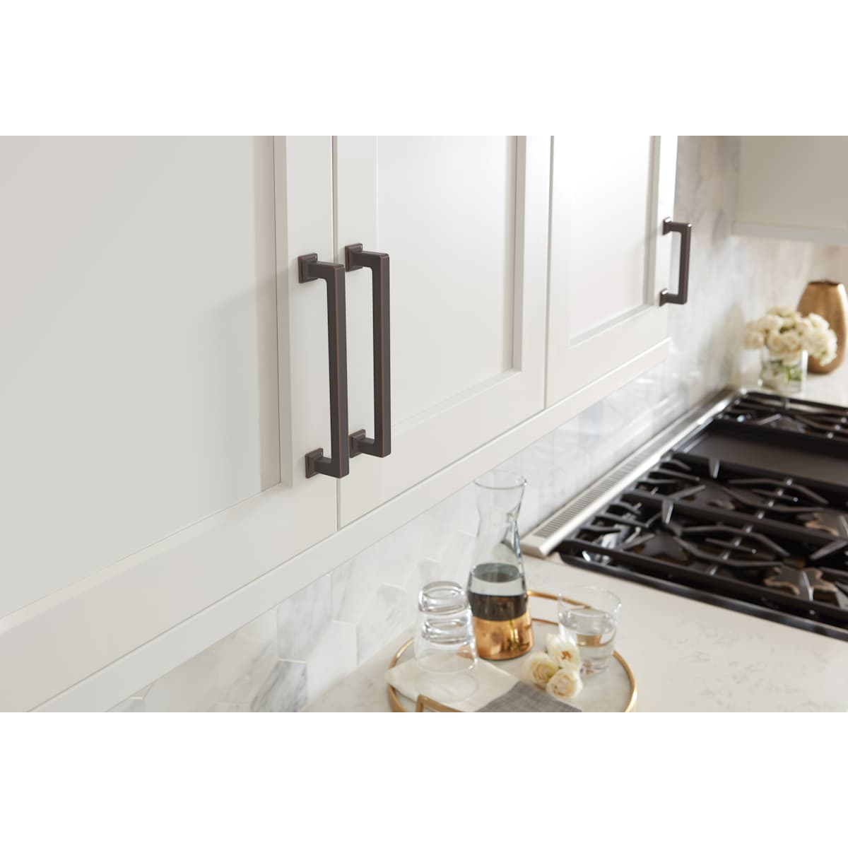 Amerock - BP37442CZ - Lintel 3-3/4 Inch Center to Center Bar Cabinet Pull in Champagne Bronze