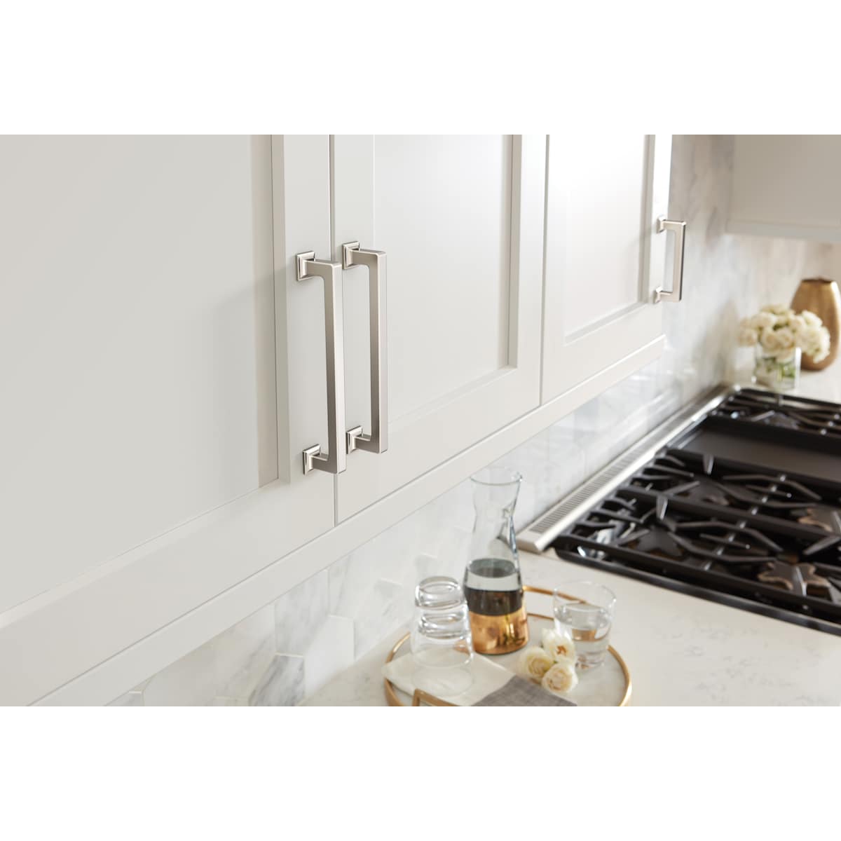 Amerock - BP37442CZ - Lintel 3-3/4 Inch Center to Center Bar Cabinet Pull in Champagne Bronze