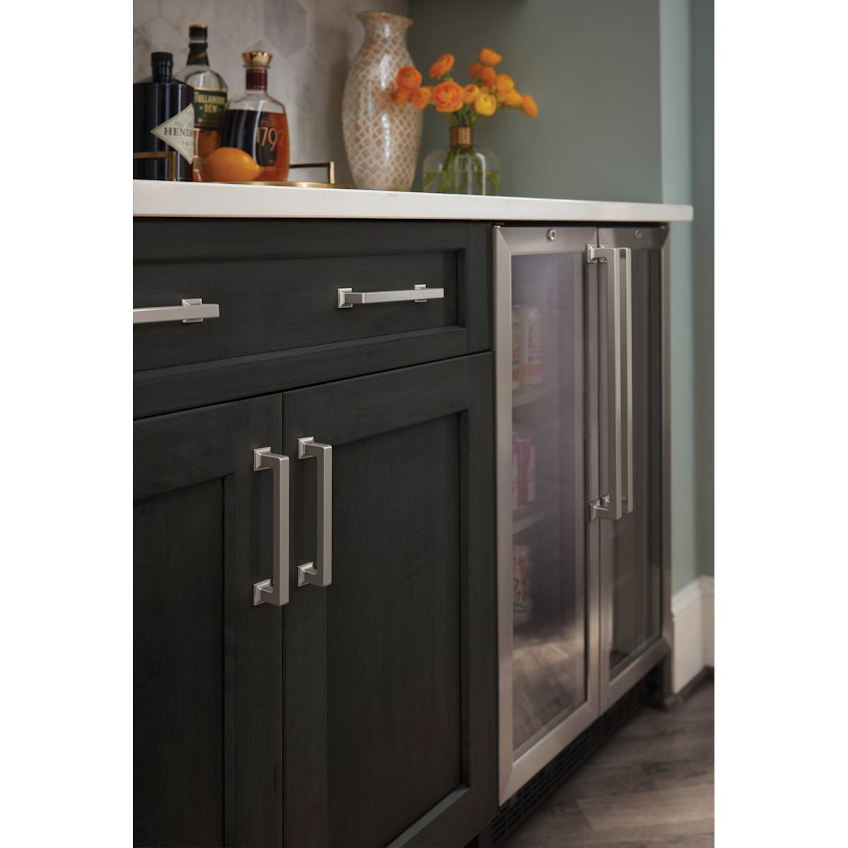Amerock - BP37443CZ - Lintel 5-1/16 Inch Center to Center Bar Cabinet Pull in Champagne Bronze
