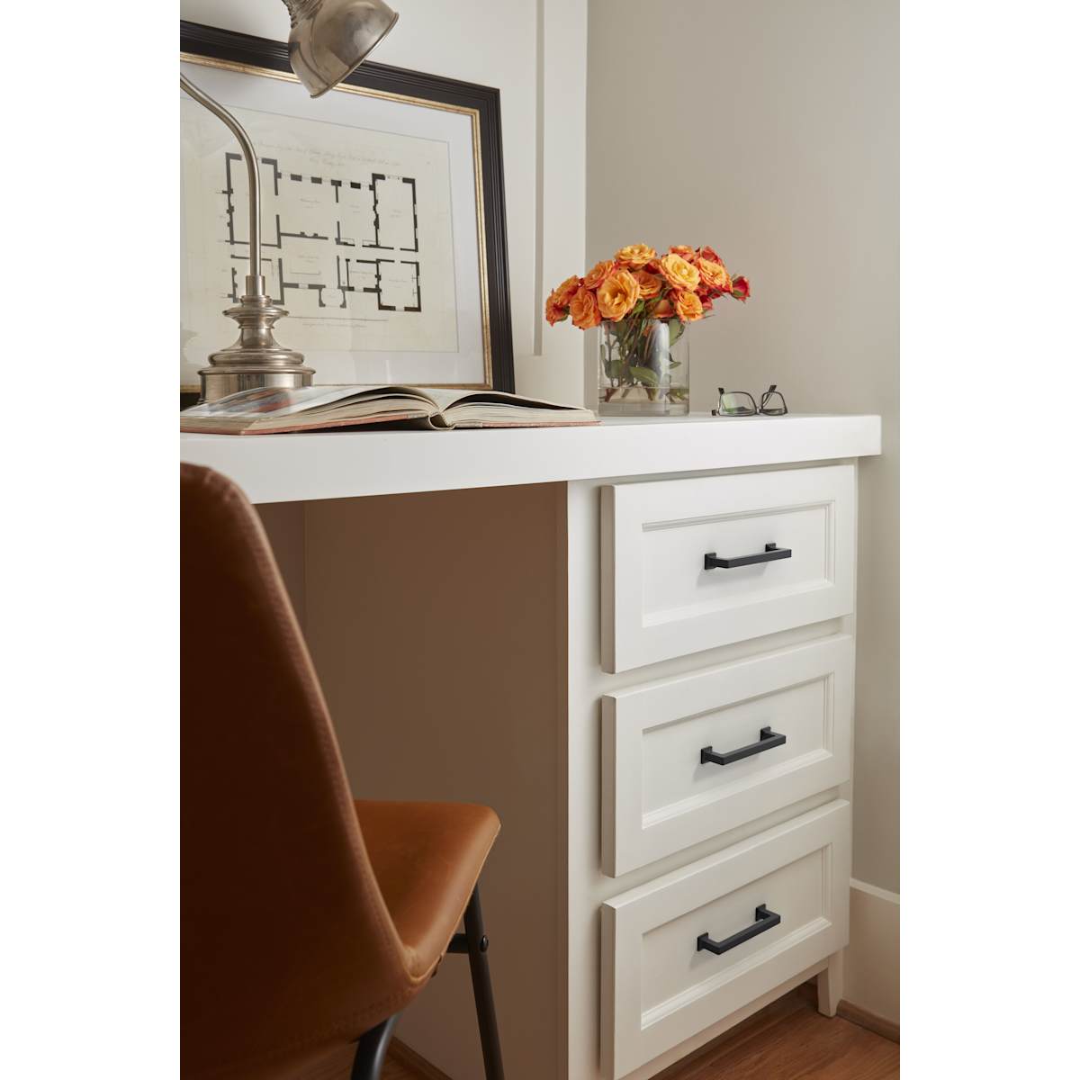 Amerock - BP37443CZ - Lintel 5-1/16 Inch Center to Center Bar Cabinet Pull in Champagne Bronze