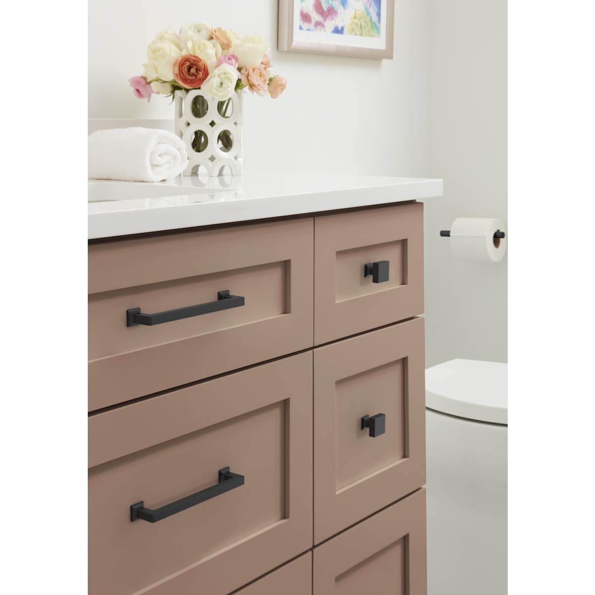 Amerock - BP37444MB - Lintel 6-5/16 Inch Center to Center Bar Cabinet Pull in Matte Black