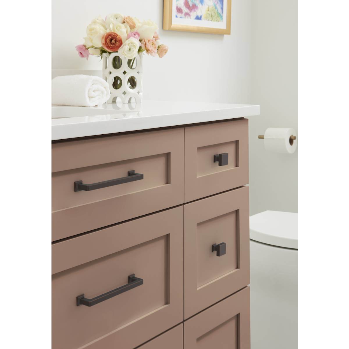 Amerock - BP37444MB - Lintel 6-5/16 Inch Center to Center Bar Cabinet Pull in Matte Black