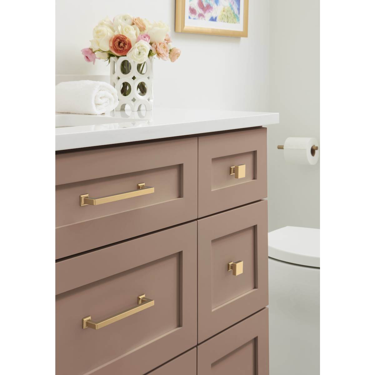Amerock - BP37444MB - Lintel 6-5/16 Inch Center to Center Bar Cabinet Pull in Matte Black