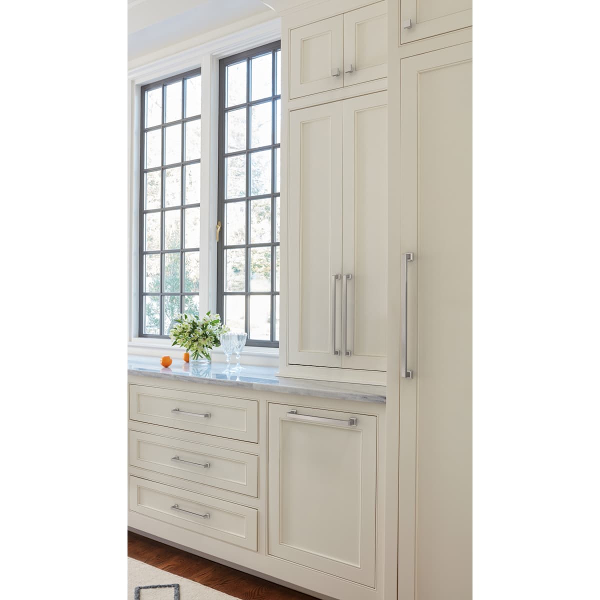 Amerock - BP37446G10 - Lintel 8-13/16 Inch Center to Center Bar Cabinet Pull in Satin Nickel