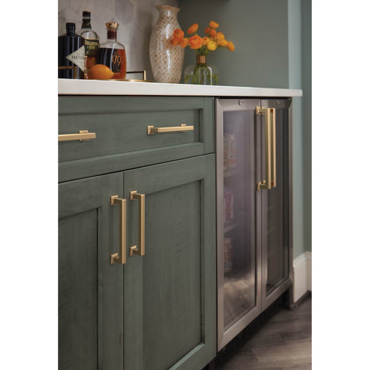 Amerock - BP37449PN - Lintel 12 Inch Center to Center Bar Cabinet Pull in Polished Nickel