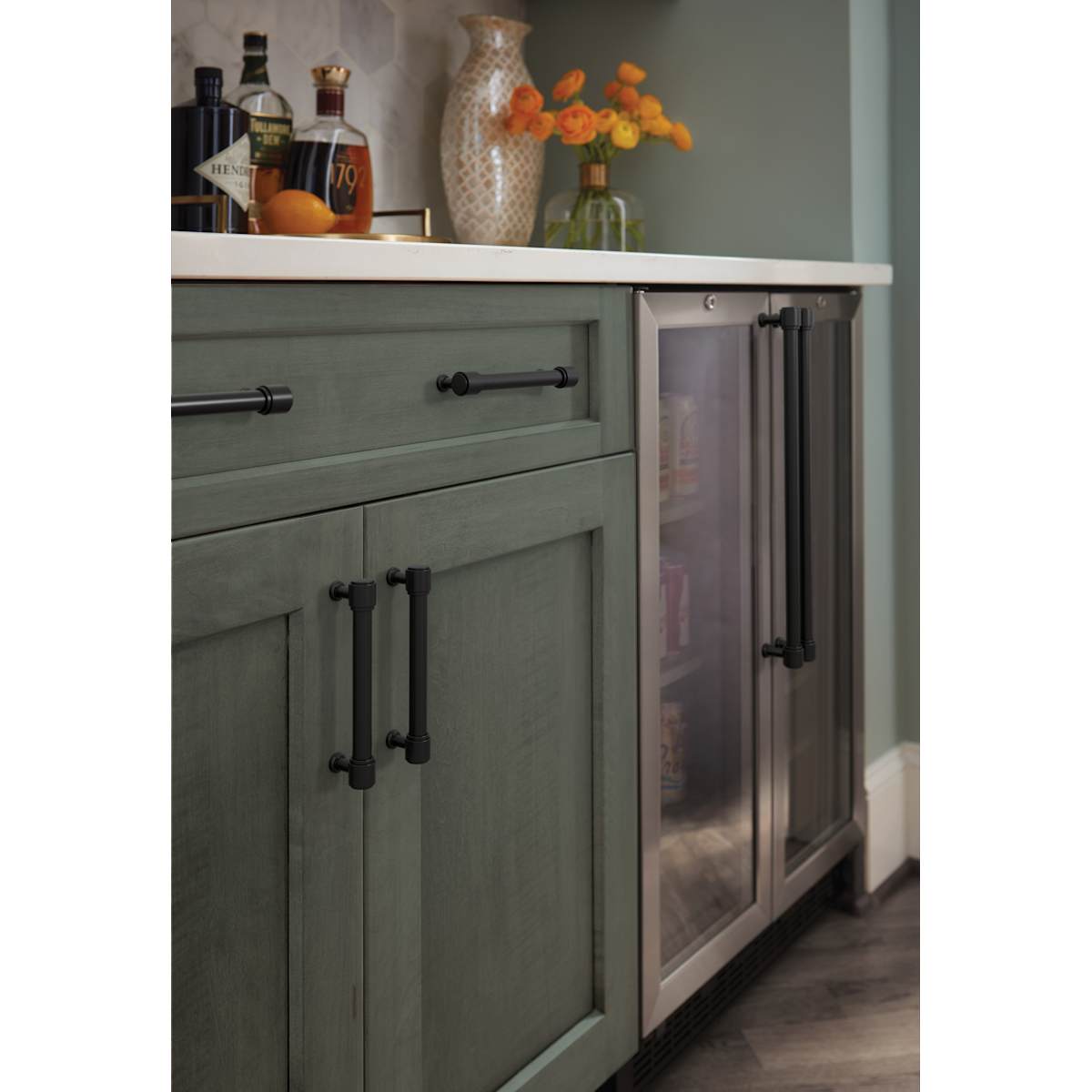 Amerock - BP37471BBZ - Faircrest 18 Inch Center to Center Bar Cabinet Pull in Golden Champagne