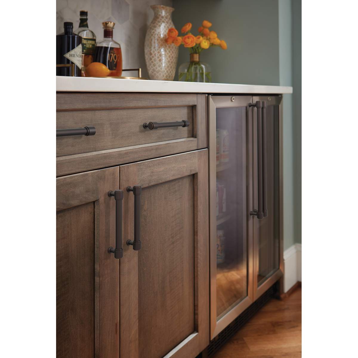 Amerock - BP37471BBZ - Faircrest 18 Inch Center to Center Bar Cabinet Pull in Golden Champagne
