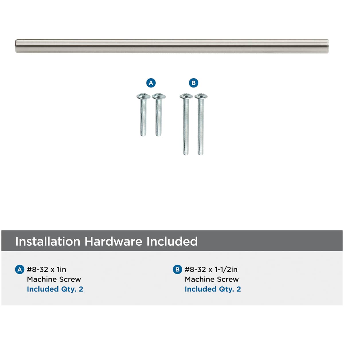 Amerock - BP40518PN - Bar Pulls 7-9/16 Inch Center to Center Bar Cabinet Pull in Polished Nickel