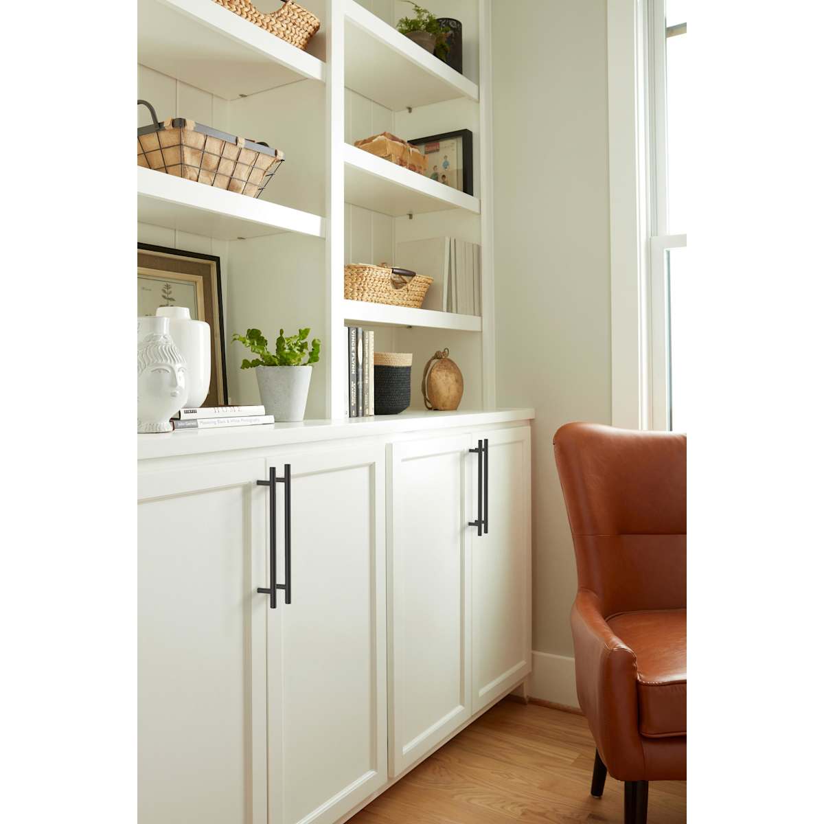 Amerock - BP40519GM - Bar Pulls 10-1/16 Inch Center to Center Bar Cabinet Pull in Gunmetal