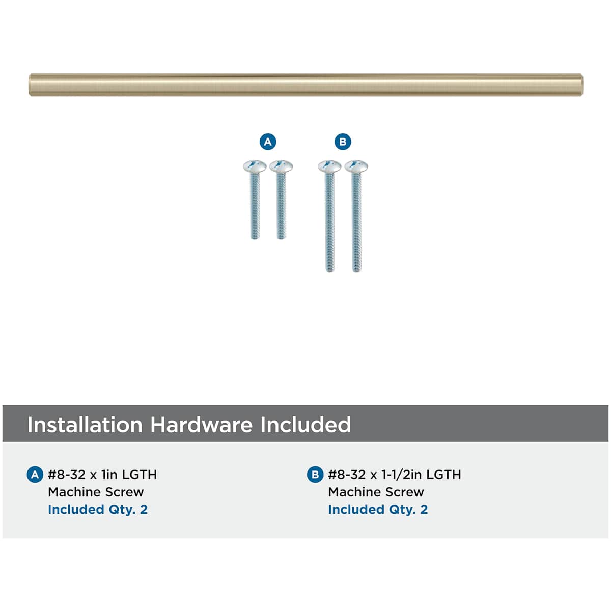 Amerock - BP40521CZ - Bar Pulls 8-13/16 Inch Center to Center Bar Cabinet Pull in Champagne Bronze