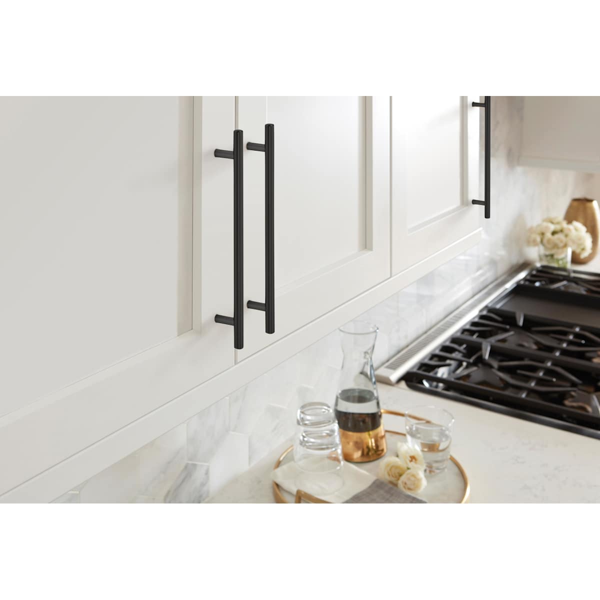 Amerock - BP40521CZ - Bar Pulls 8-13/16 Inch Center to Center Bar Cabinet Pull in Champagne Bronze