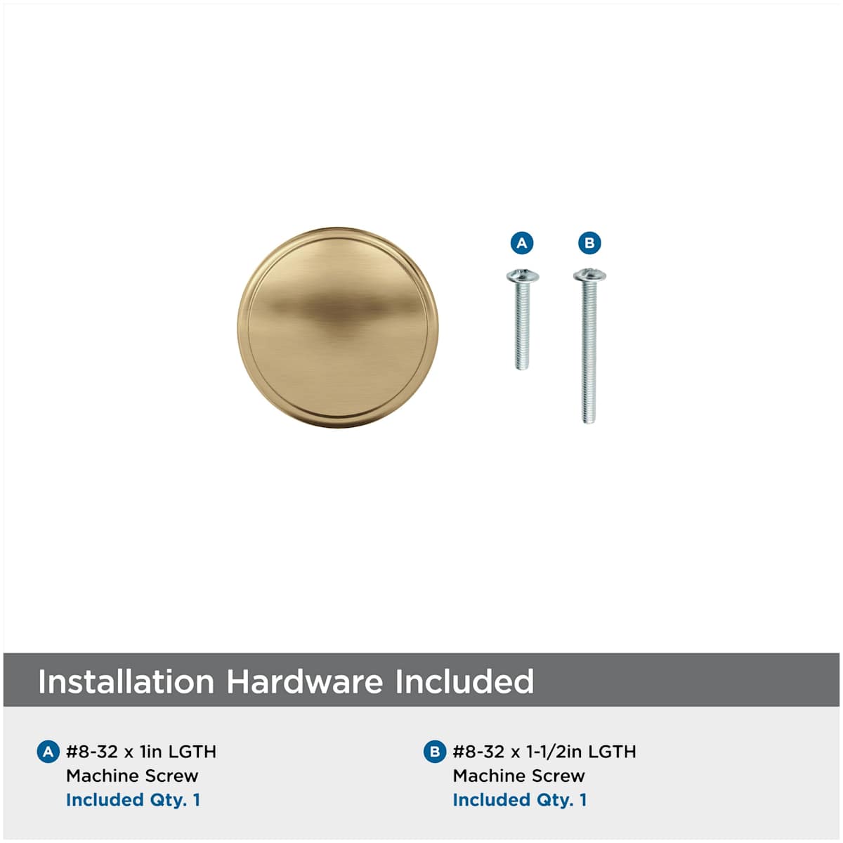 Amerock - BP53012ORB - Ravino 1-1/4 Inch Mushroom Cabinet Knob in Oil Rubbed Bronze