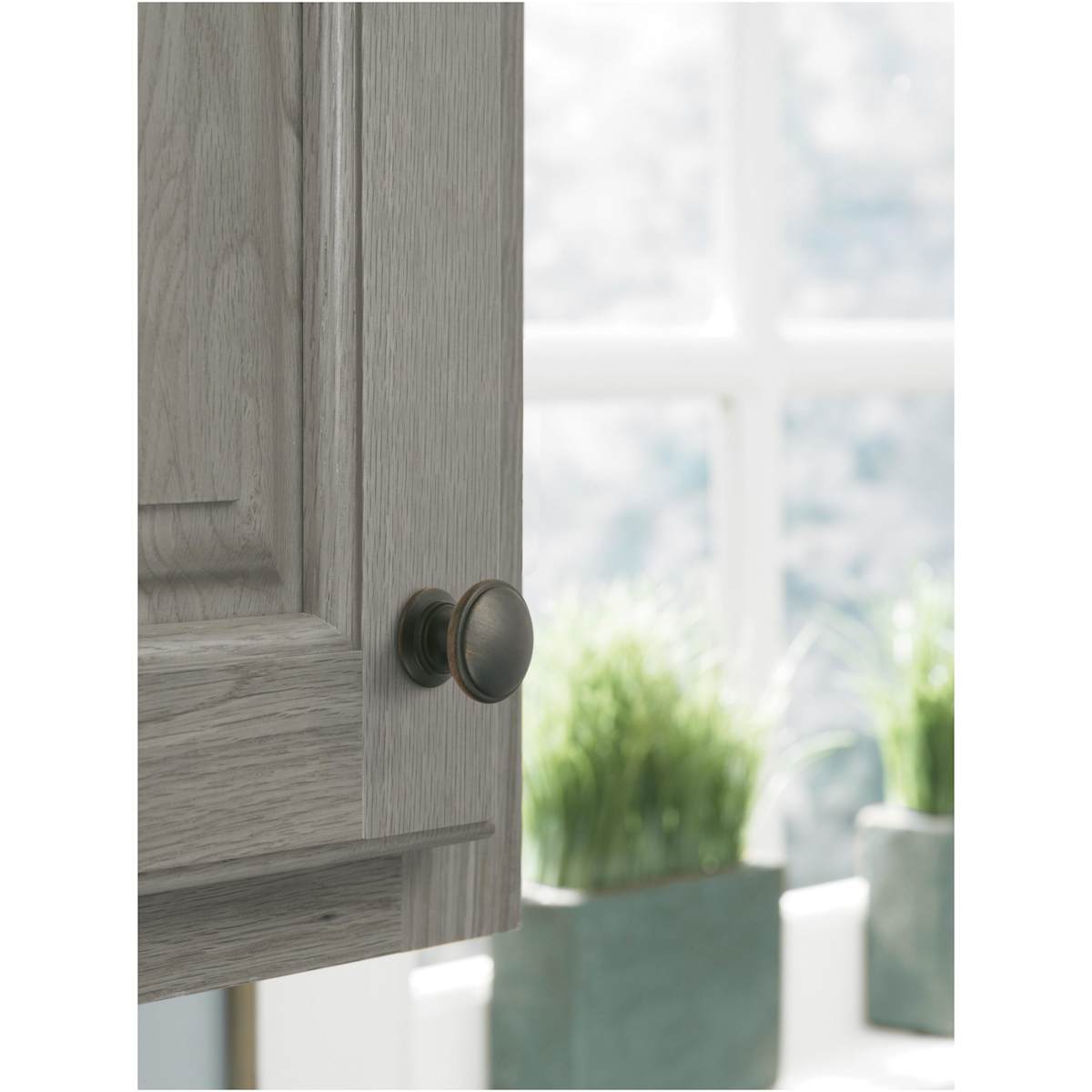 Amerock - BP53012ORB - Ravino 1-1/4 Inch Mushroom Cabinet Knob in Oil Rubbed Bronze