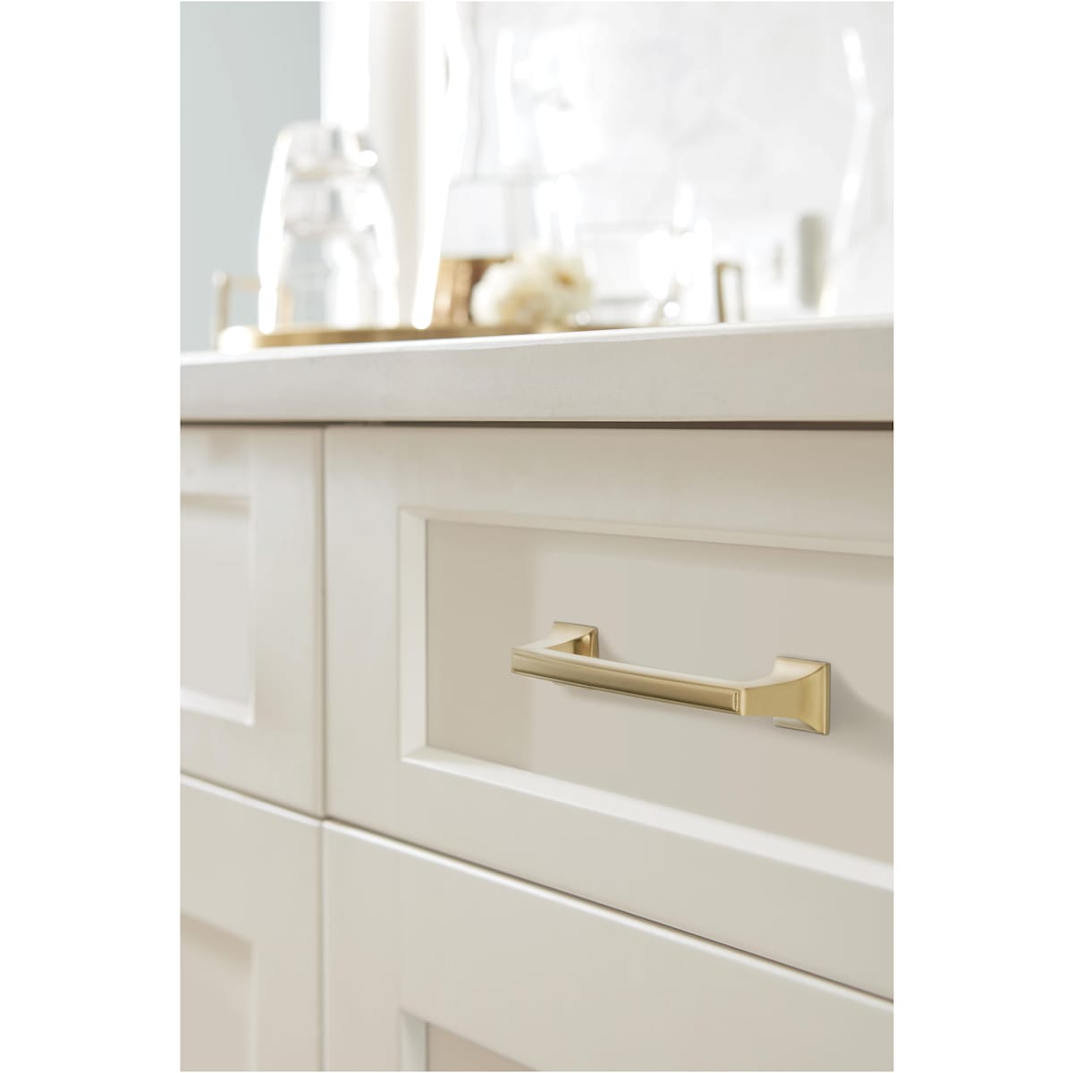 Amerock - BP53031CZ - Mulholland 3-3/4 Inch Center to Center Handle Cabinet Pull in Champagne Bronze