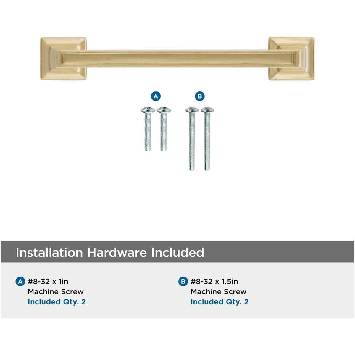 Amerock - BP53031CZ - Mulholland 3-3/4 Inch Center to Center Handle Cabinet Pull in Champagne Bronze
