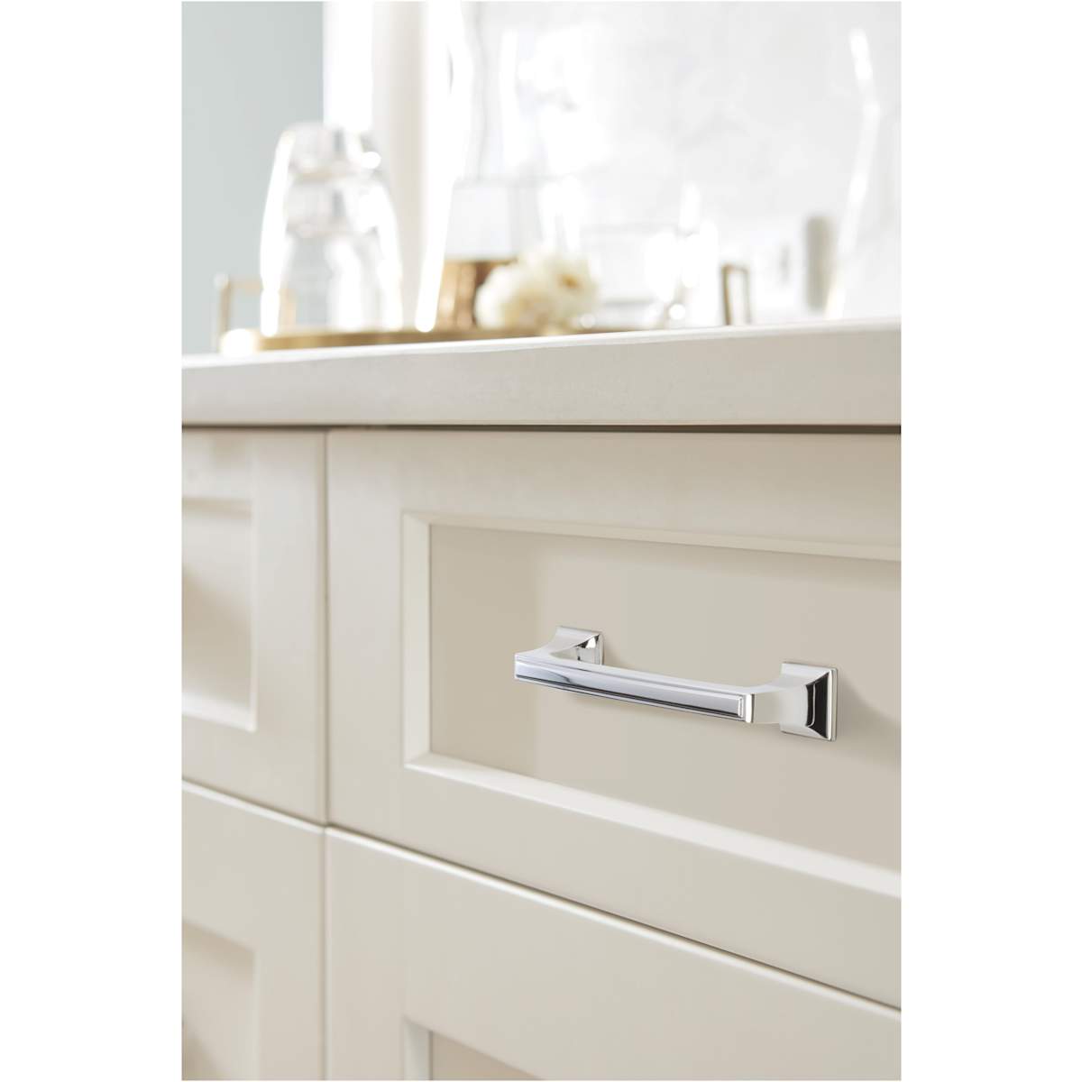 Amerock - BP53031CZ - Mulholland 3-3/4 Inch Center to Center Handle Cabinet Pull in Champagne Bronze