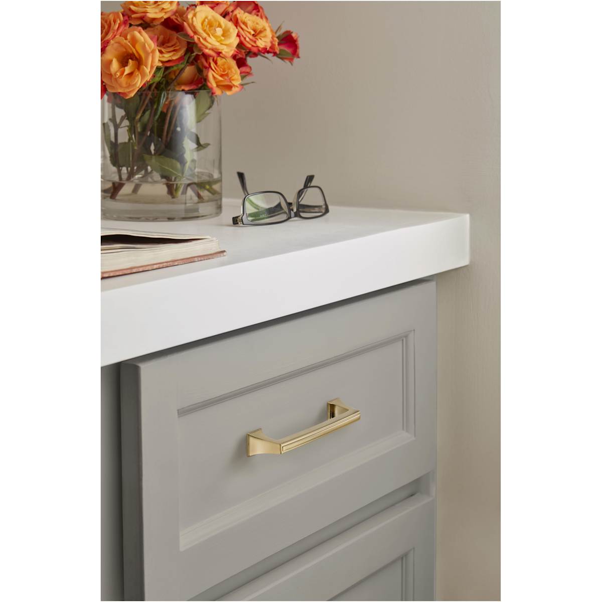 Amerock - BP5352926 - Mulholland 5-1/16 Inch Center to Center Handle Cabinet Pull in Polished Chrome