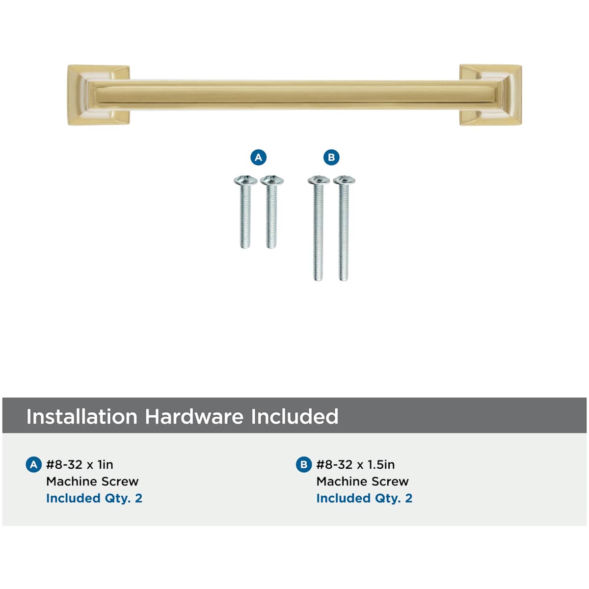Amerock - BP5352926 - Mulholland 5-1/16 Inch Center to Center Handle Cabinet Pull in Polished Chrome