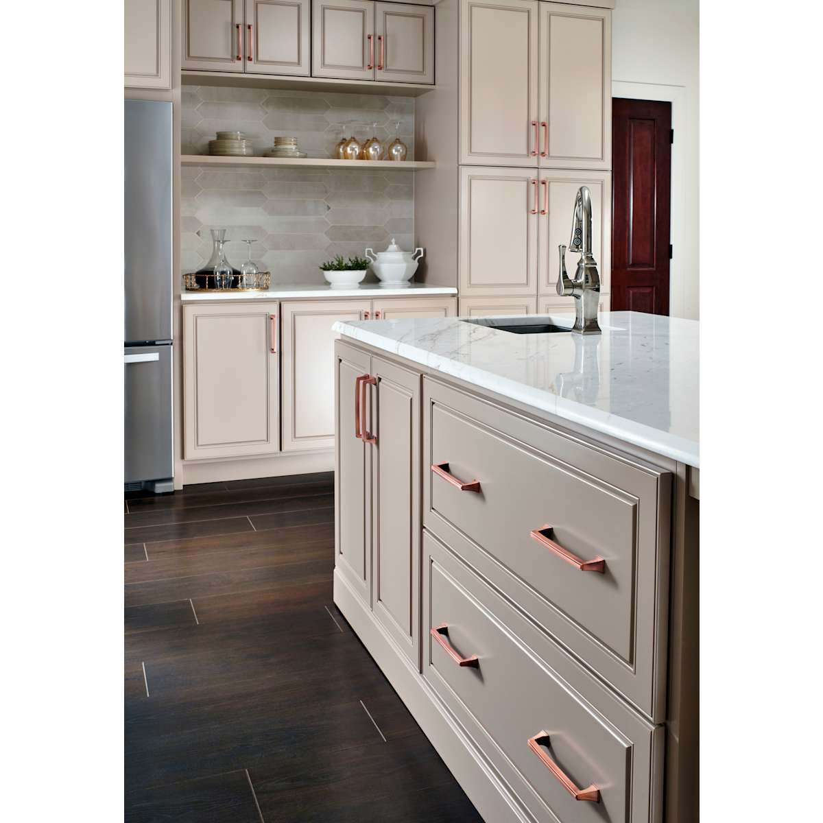 Amerock - BP53530GB-25PACK - Mulholland 6-5/16 Inch Center to Center Handle Cabinet Pull - 25 Pack in Gilded Bronze