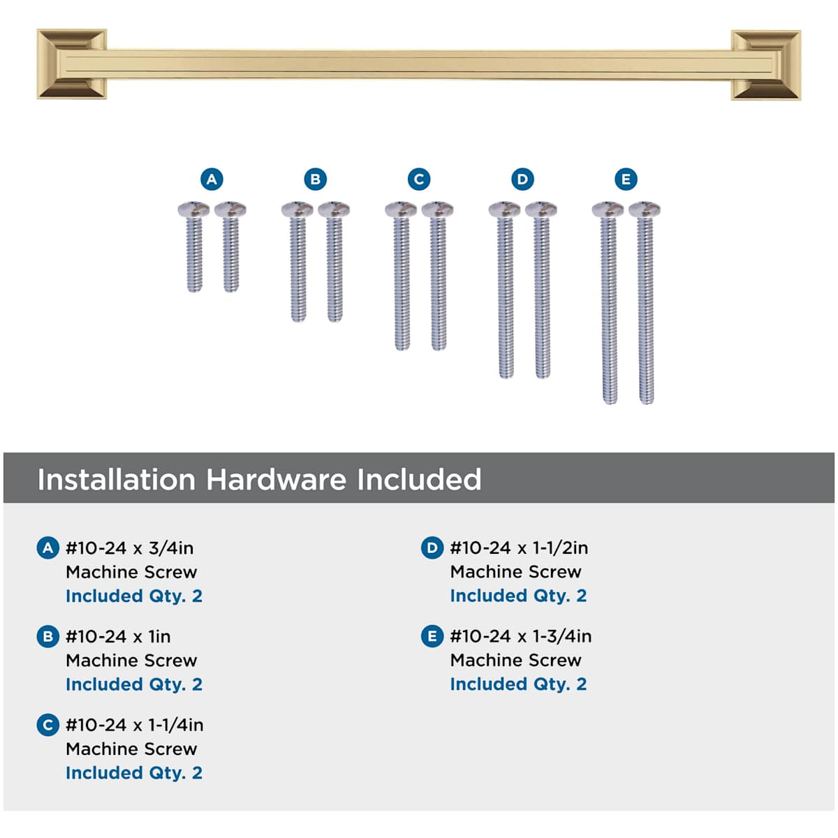 Amerock - BP5353226 - Mulholland 12 Inch Center to Center Appliance Pull in Polished Chrome