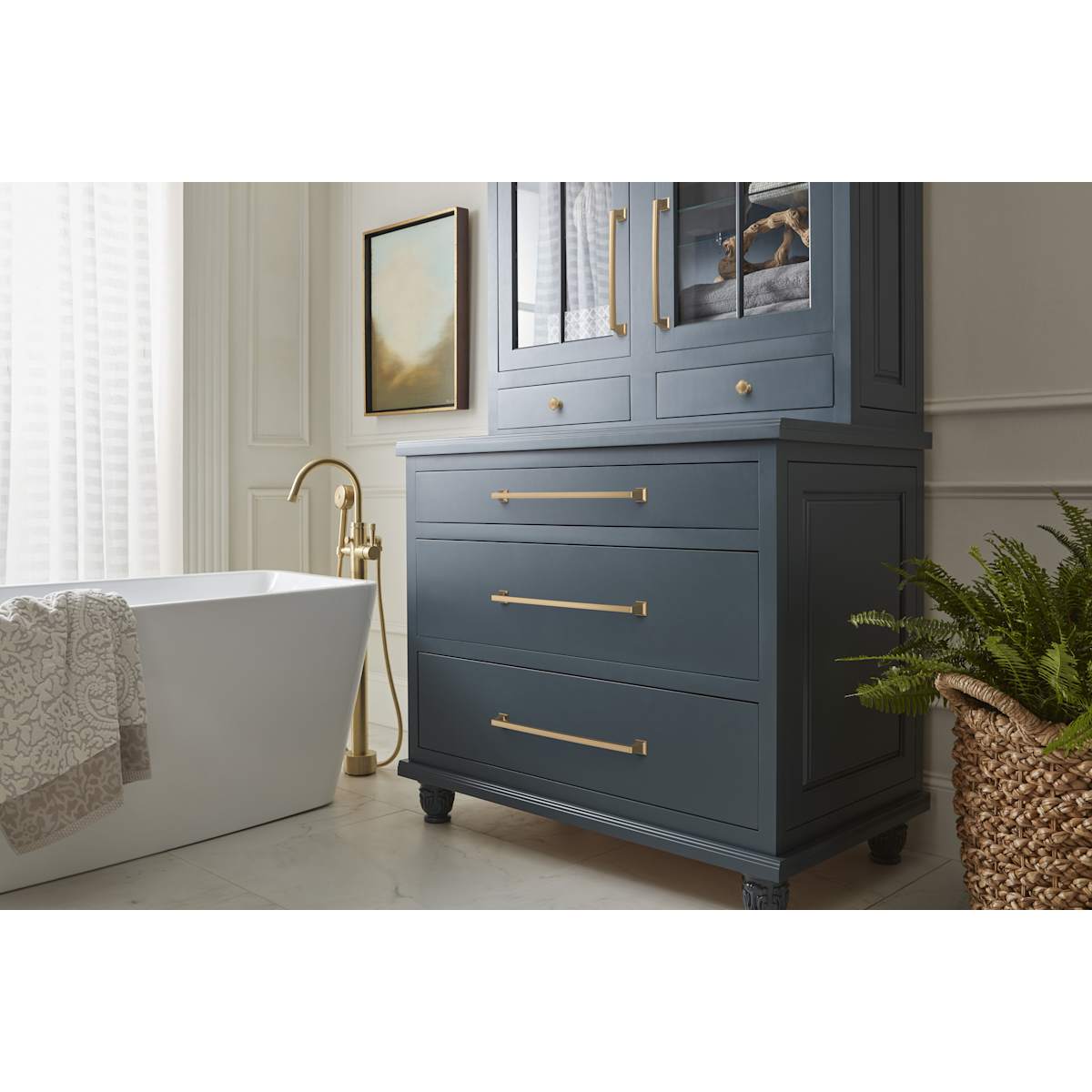 Amerock - BP53533BBZ - Mulholland 18 Inch Center to Center Appliance Pull in Golden Champagne