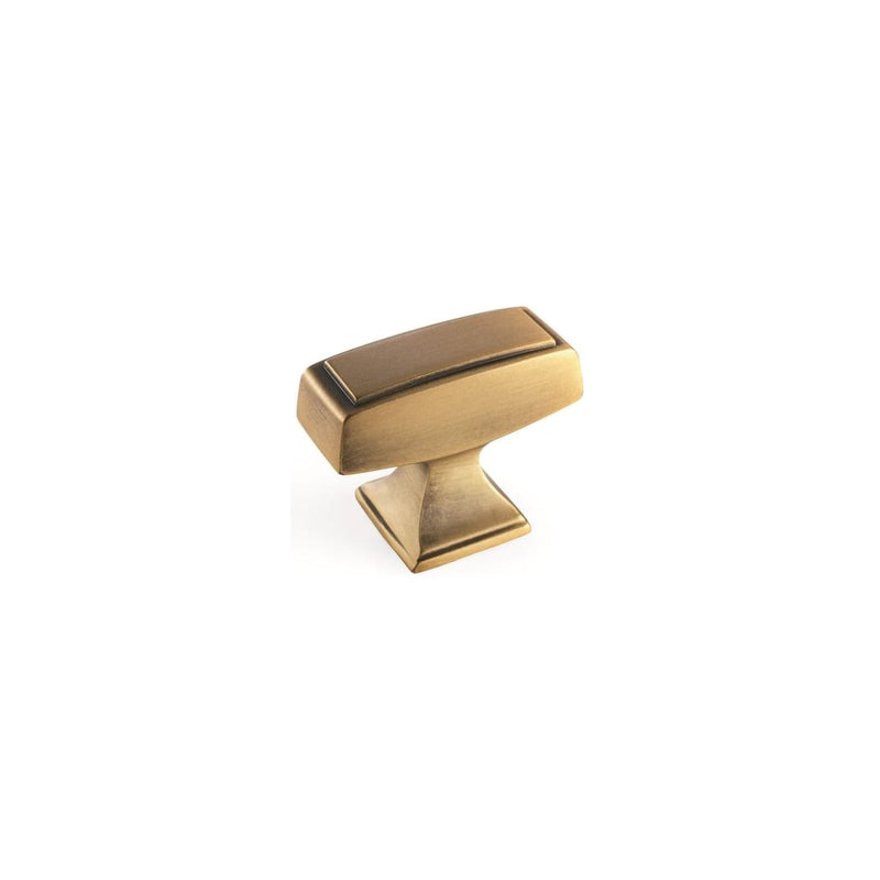 Amerock - BP535342GB - Mulholland 1-1/2 Inch Rectangular Cabinet Knob in Gilded Bronze