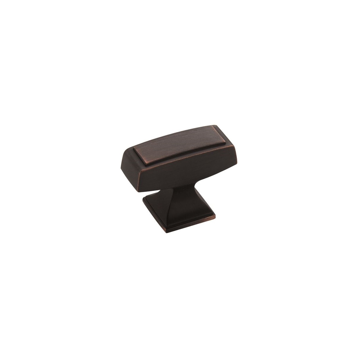 Amerock - BP535342ORB-10PACK - Mulholland 1-1/2 Inch Rectangular Cabinet Knob - 10 Pack in Oil Rubbed Bronze