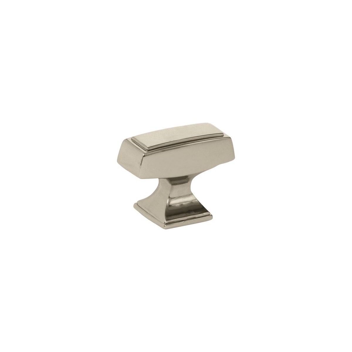 Amerock - BP535342PN-25PACK - Mulholland 1-1/2 Inch Rectangular Cabinet Knob - 25 Pack in Polished Nickel