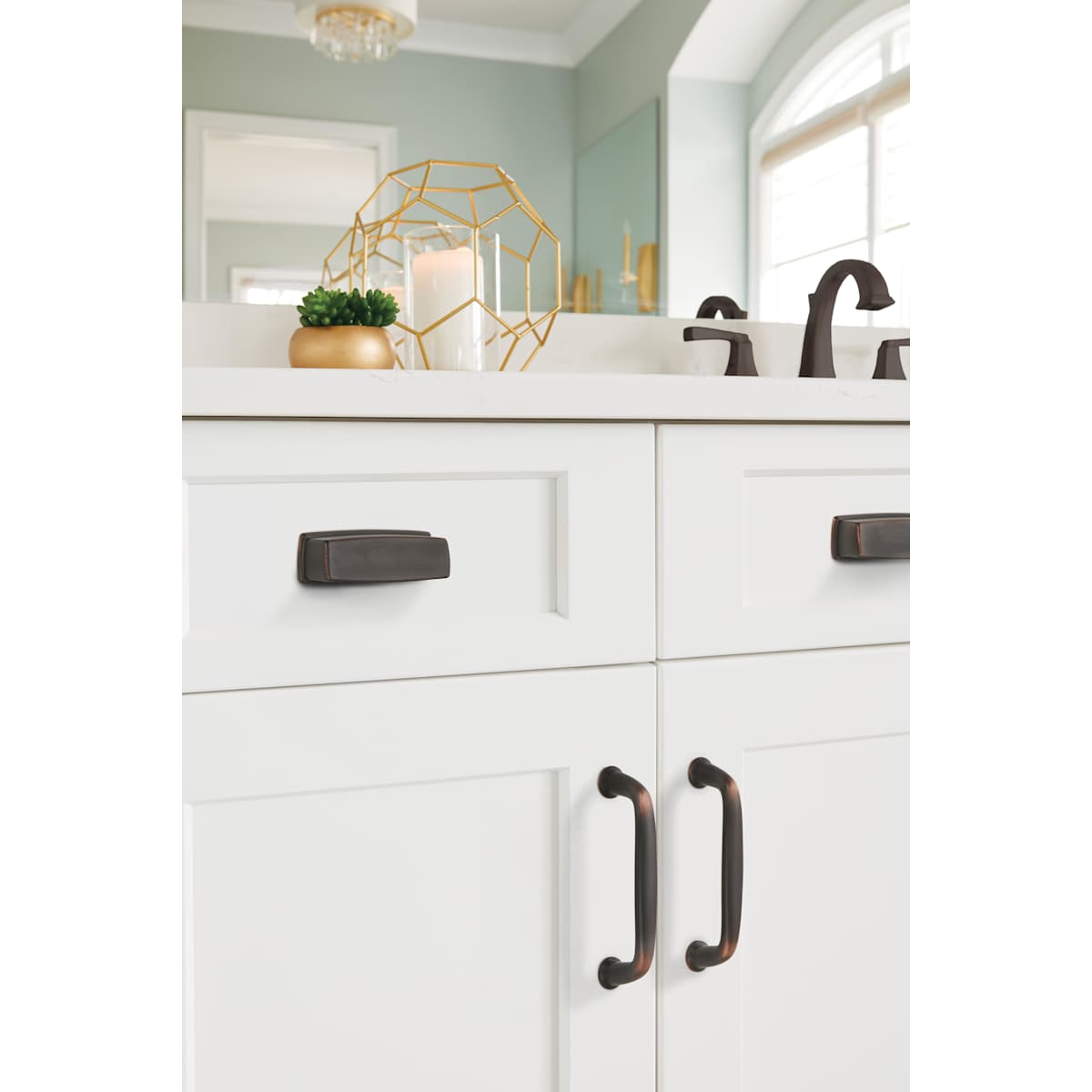 Amerock - BP53702ORB - Kane 3-3/4 Inch Center to Center Handle Cabinet Pull in Oil Rubbed Bronze