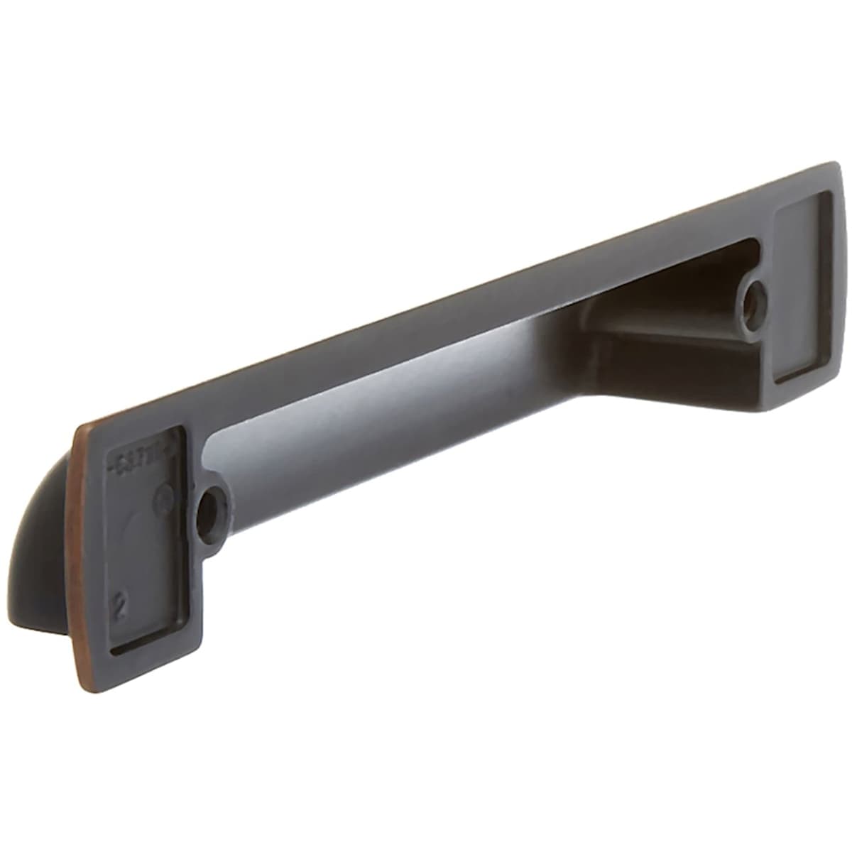Amerock - 10BX53716FB - Rochdale 3-3/4 Inch Center to Center Cup Cabinet Pull - Pack of 10 in Matte Black