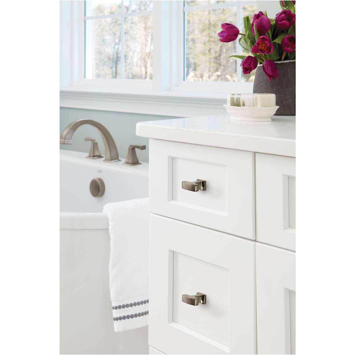 Amerock - BP53717PN - Westerly 1-5/16 Inch Bar Cabinet Knob in Polished Nickel