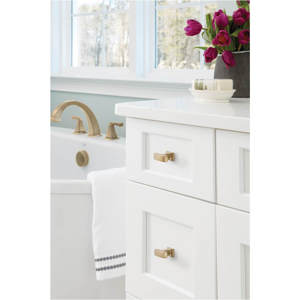 Amerock - BP53717PN - Westerly 1-5/16 Inch Bar Cabinet Knob in Polished Nickel