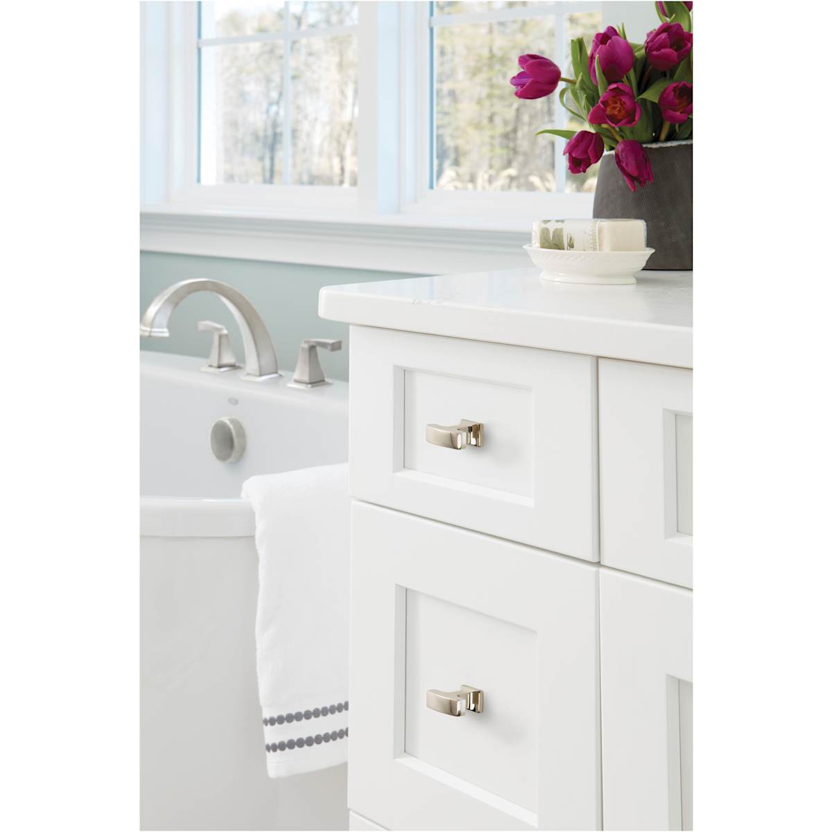 Amerock - BP53717PN - Westerly 1-5/16 Inch Bar Cabinet Knob in Polished Nickel